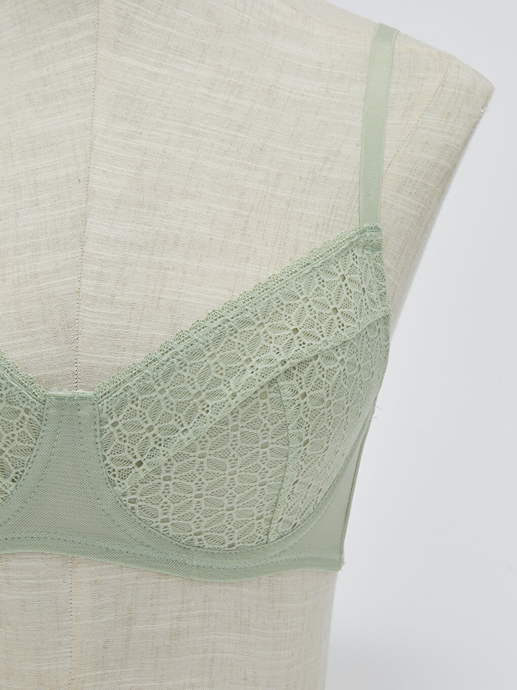 Кружевной Бюстгальтер-Футболка Без Наполнителя С Косточками-2