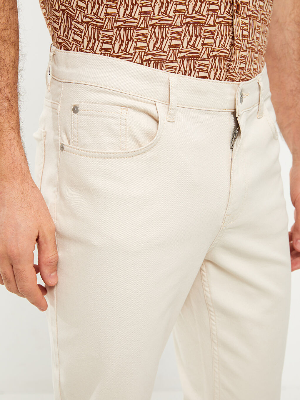 LCW Vision Slim Fit Twill Men's Trousers -S31018Z8-QKP