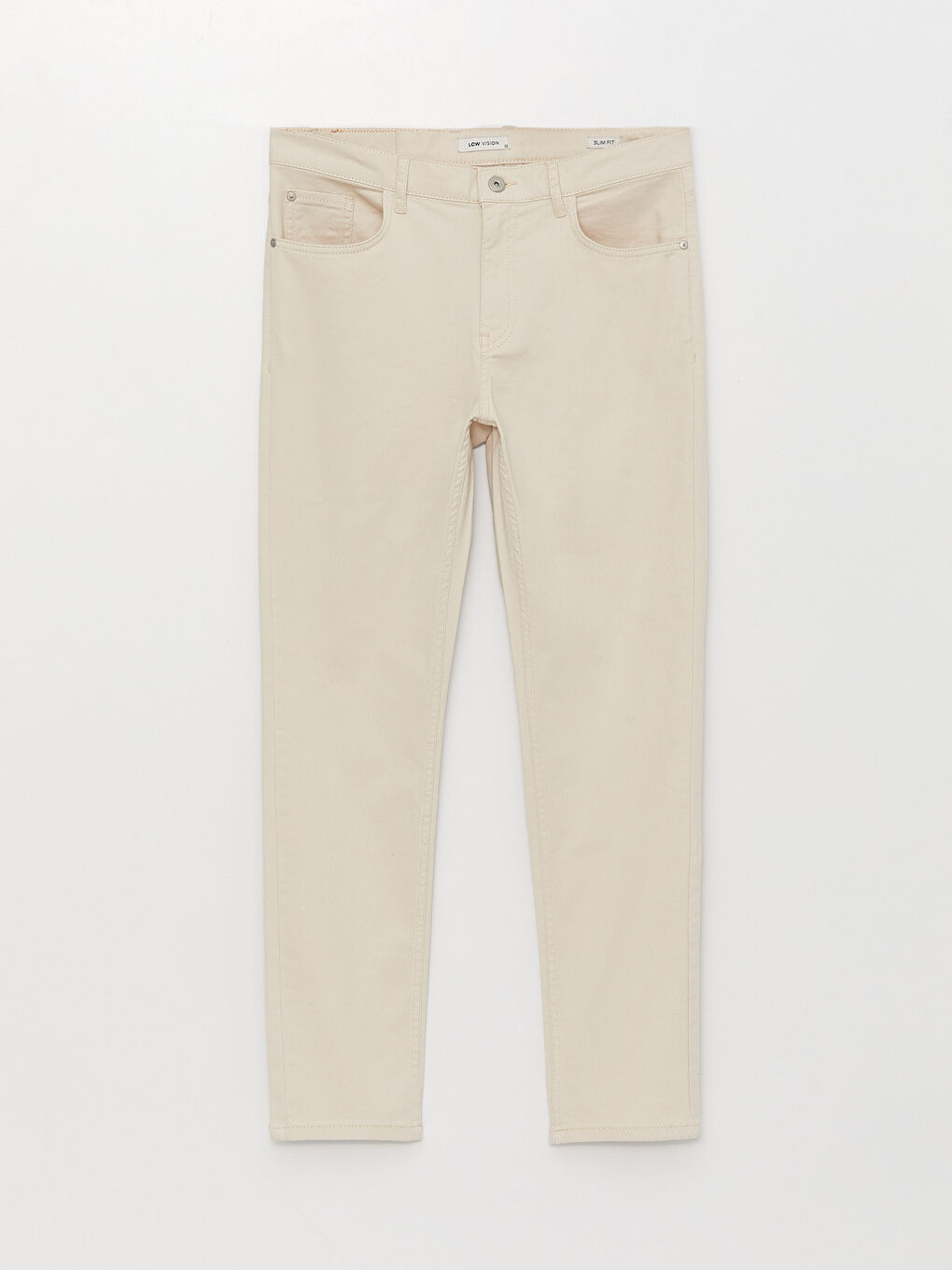 LCW Vision Slim Fit Twill Men's Trousers -S31018Z8-QKP