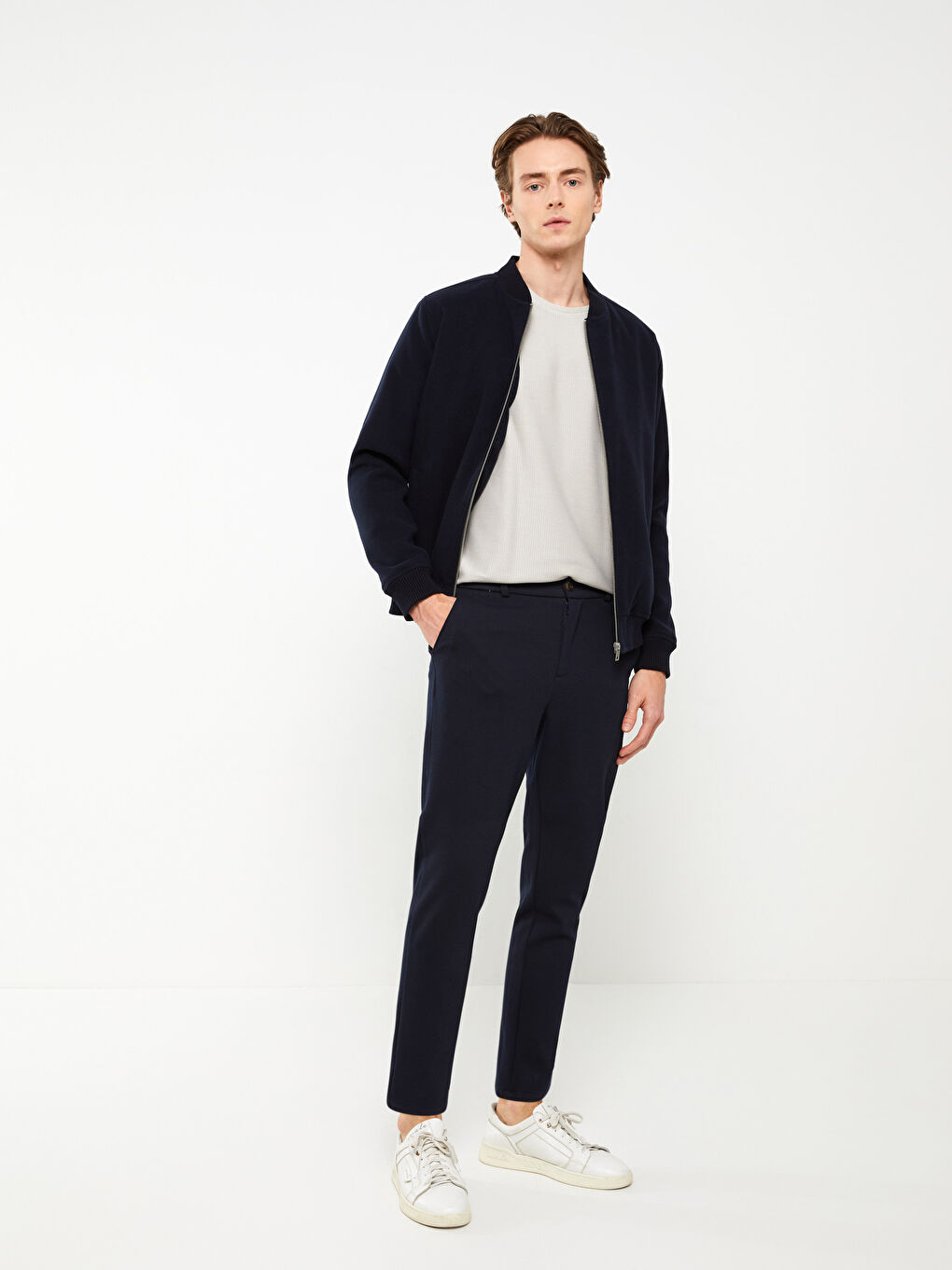 Lacivert Slim Fit Erkek Pantolon