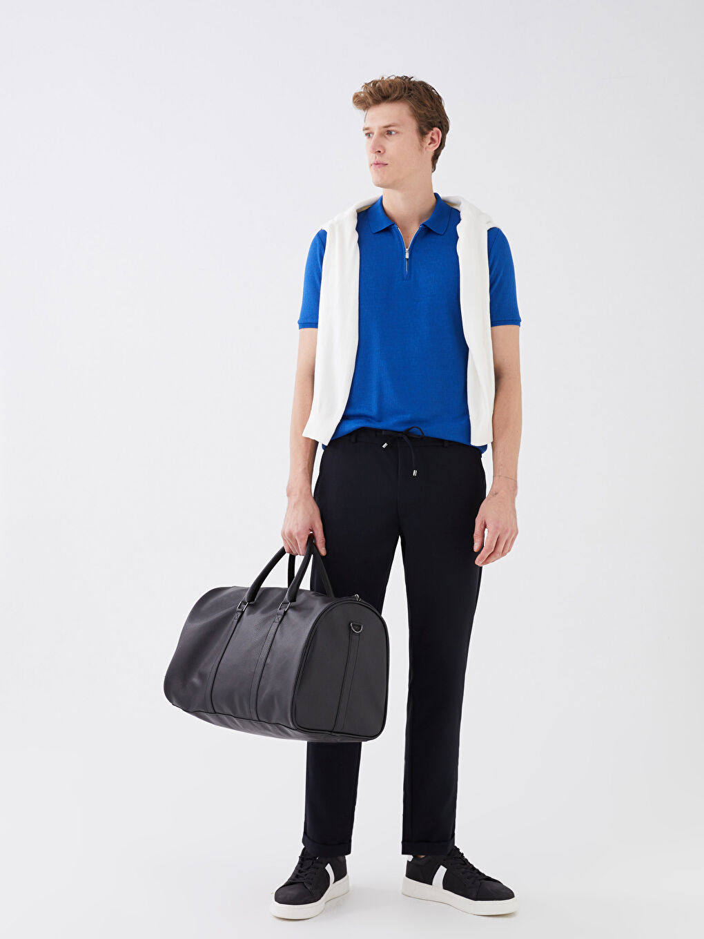 Lacivert Slim Fit Erkek Pantolon-1