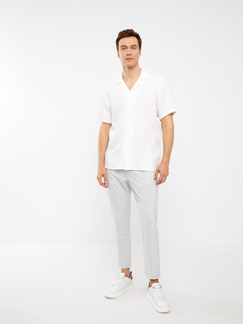 Gri Slim Fit Erkek Pantolon