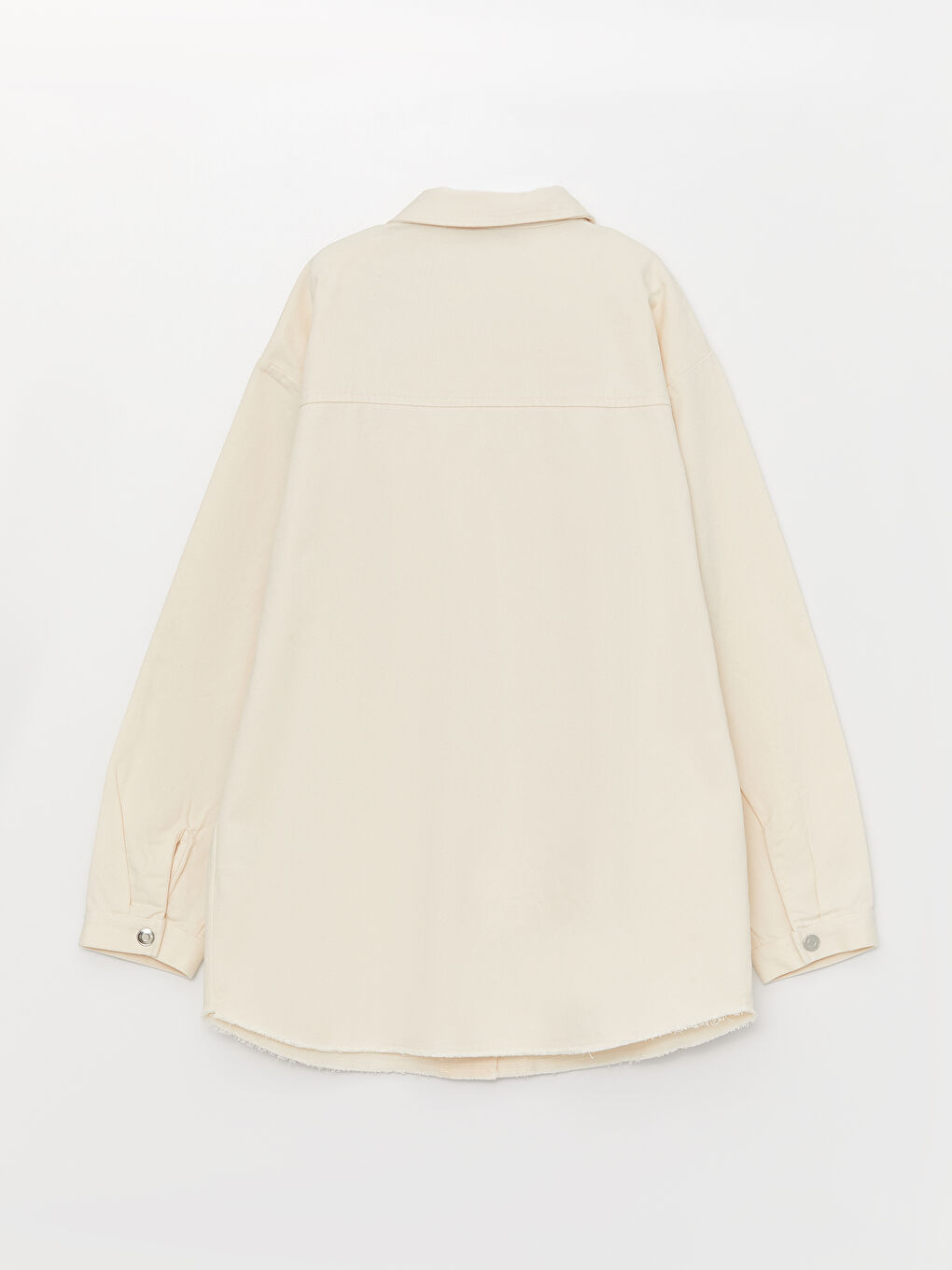 LCW Kids Basic Long Sleeve Gabardine Girl Shirt -S31033Z4-S1T