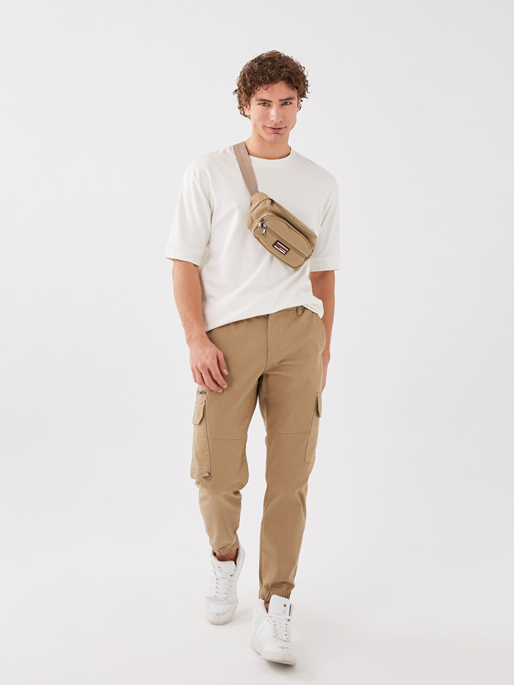 Брюки карго мужские из твила стандартного кроя