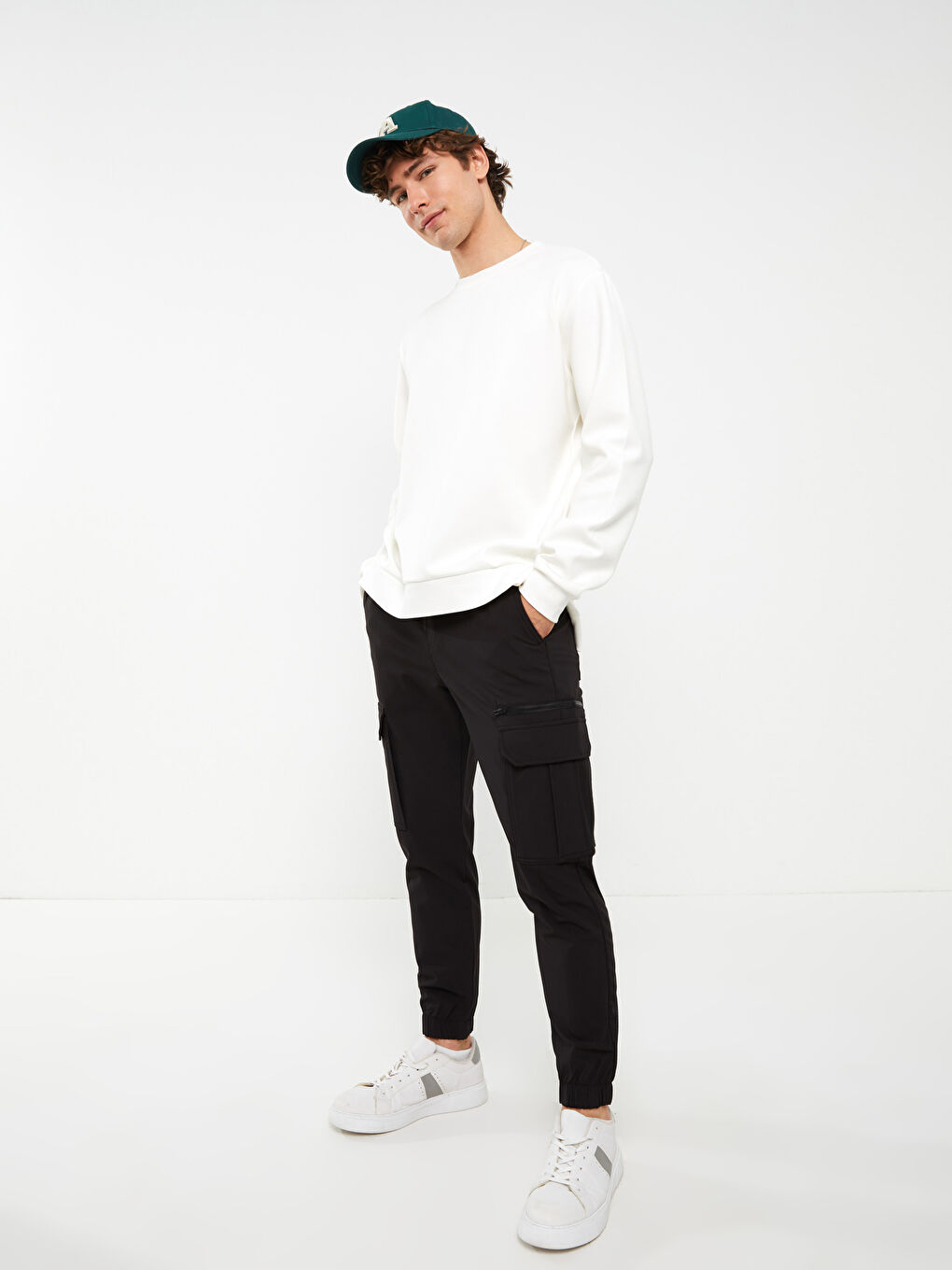 XSIDE Siyah Slim Fit Erkek Jogger Pantolon
