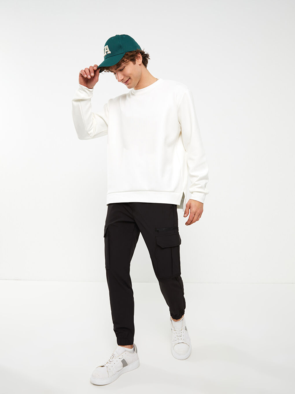XSIDE Siyah Slim Fit Erkek Jogger Pantolon - 1