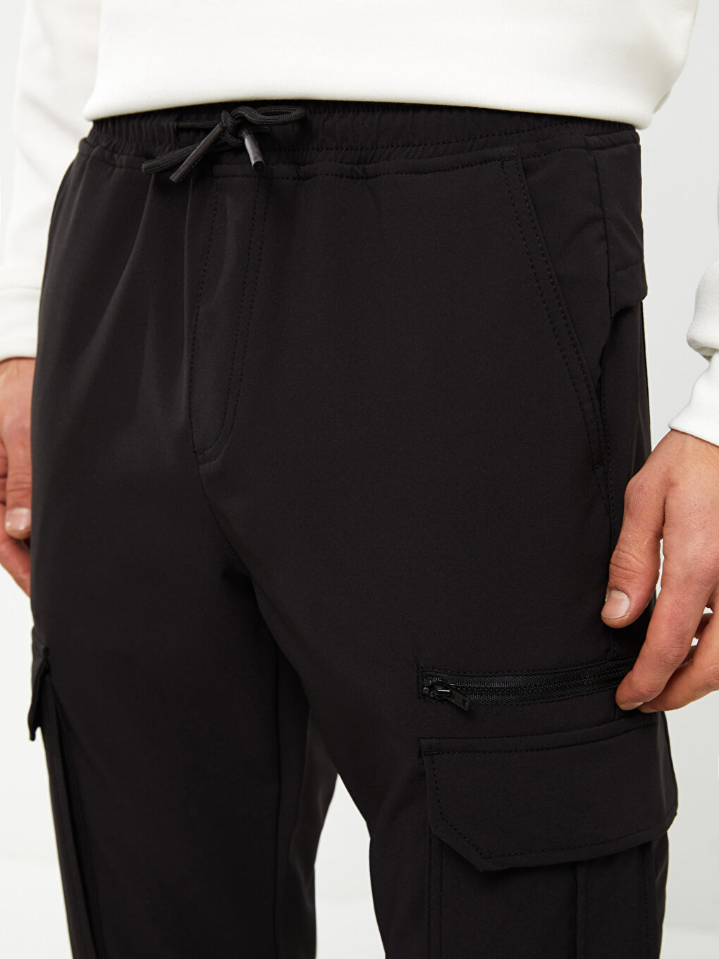 XSIDE Siyah Slim Fit Erkek Jogger Pantolon - 3