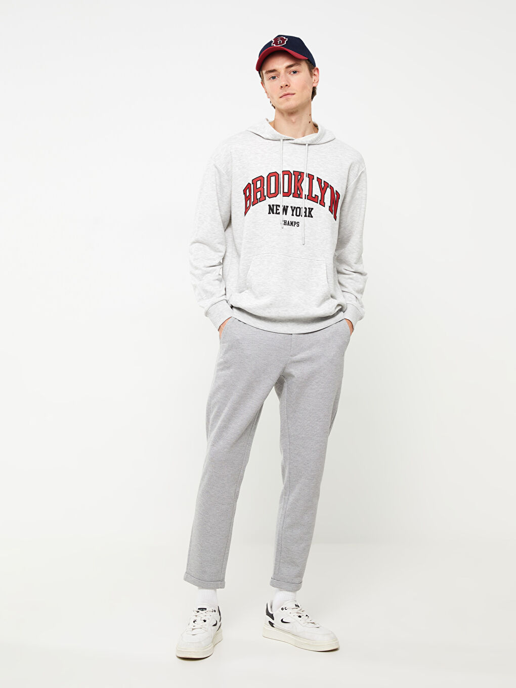 Gri Slim Fit Erkek Pantolon