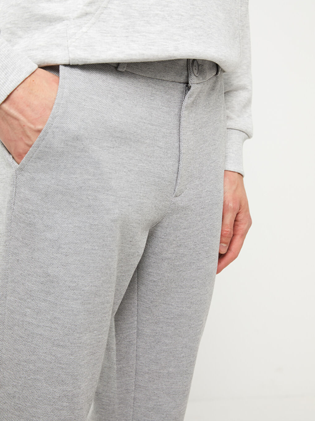 Gri Slim Fit Erkek Pantolon-2