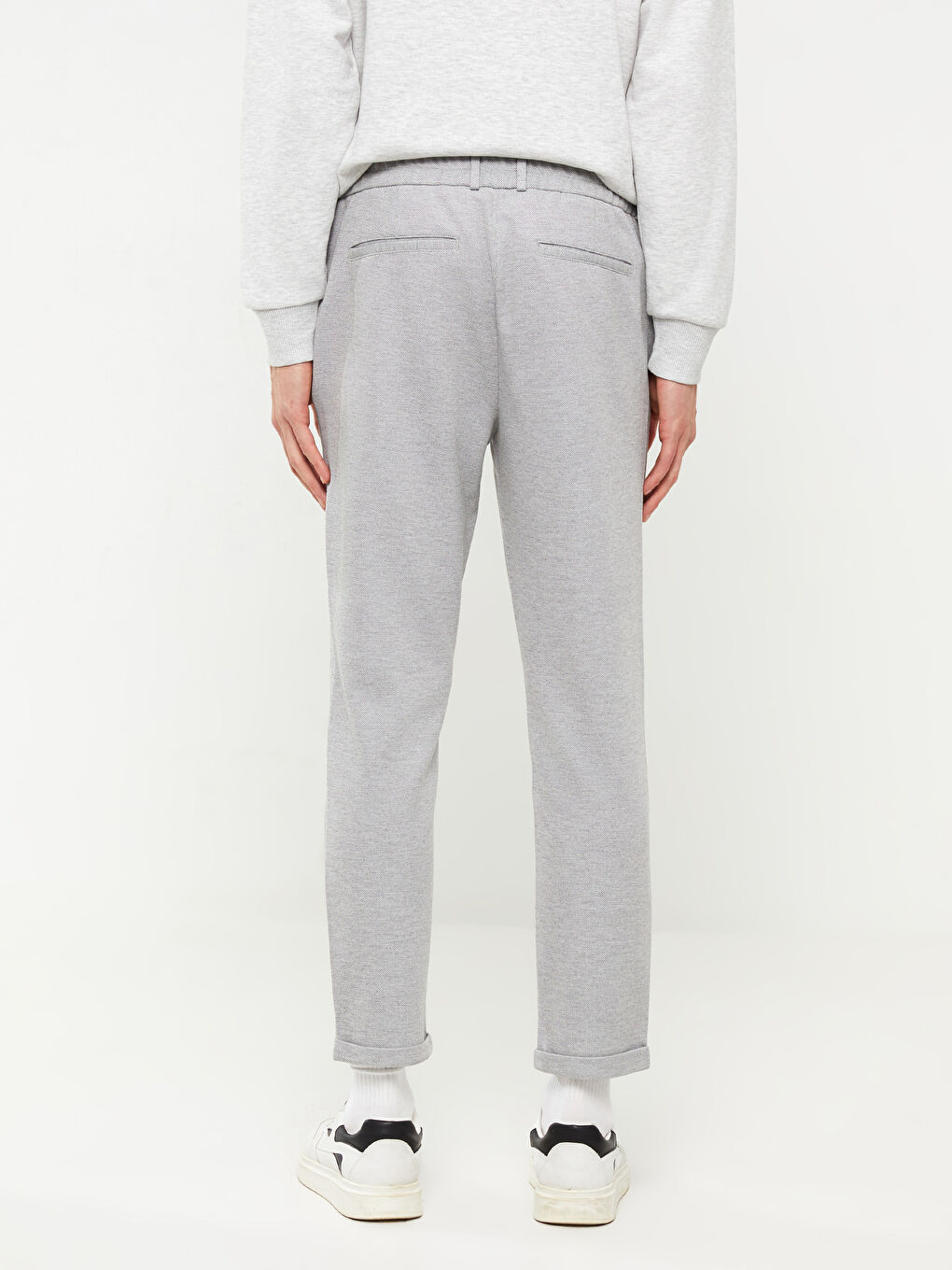 Gri Slim Fit Erkek Pantolon-4