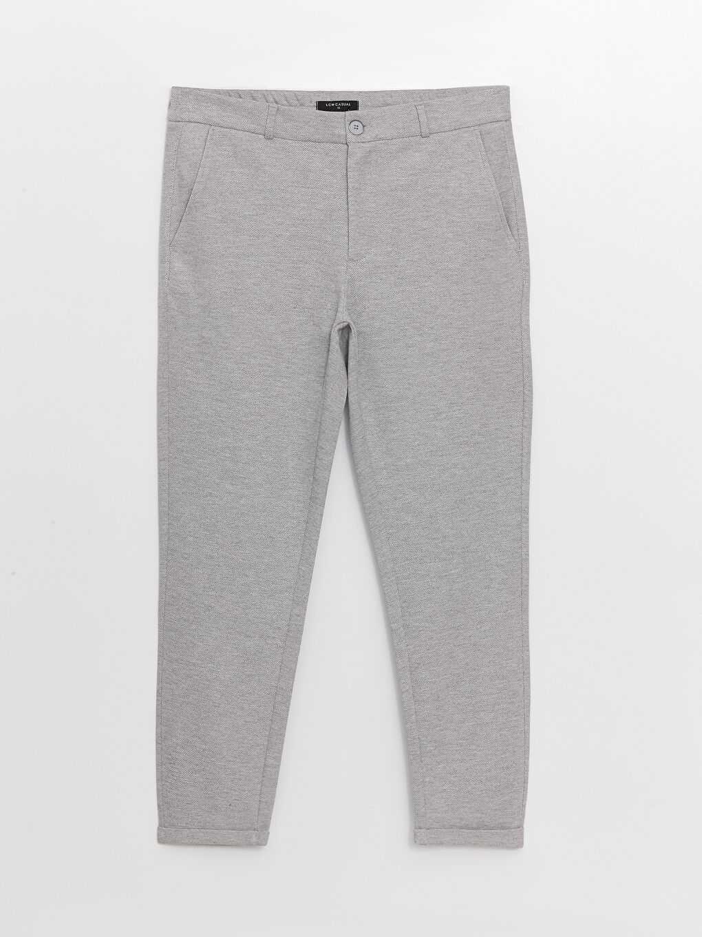 Gri Slim Fit Erkek Pantolon-5