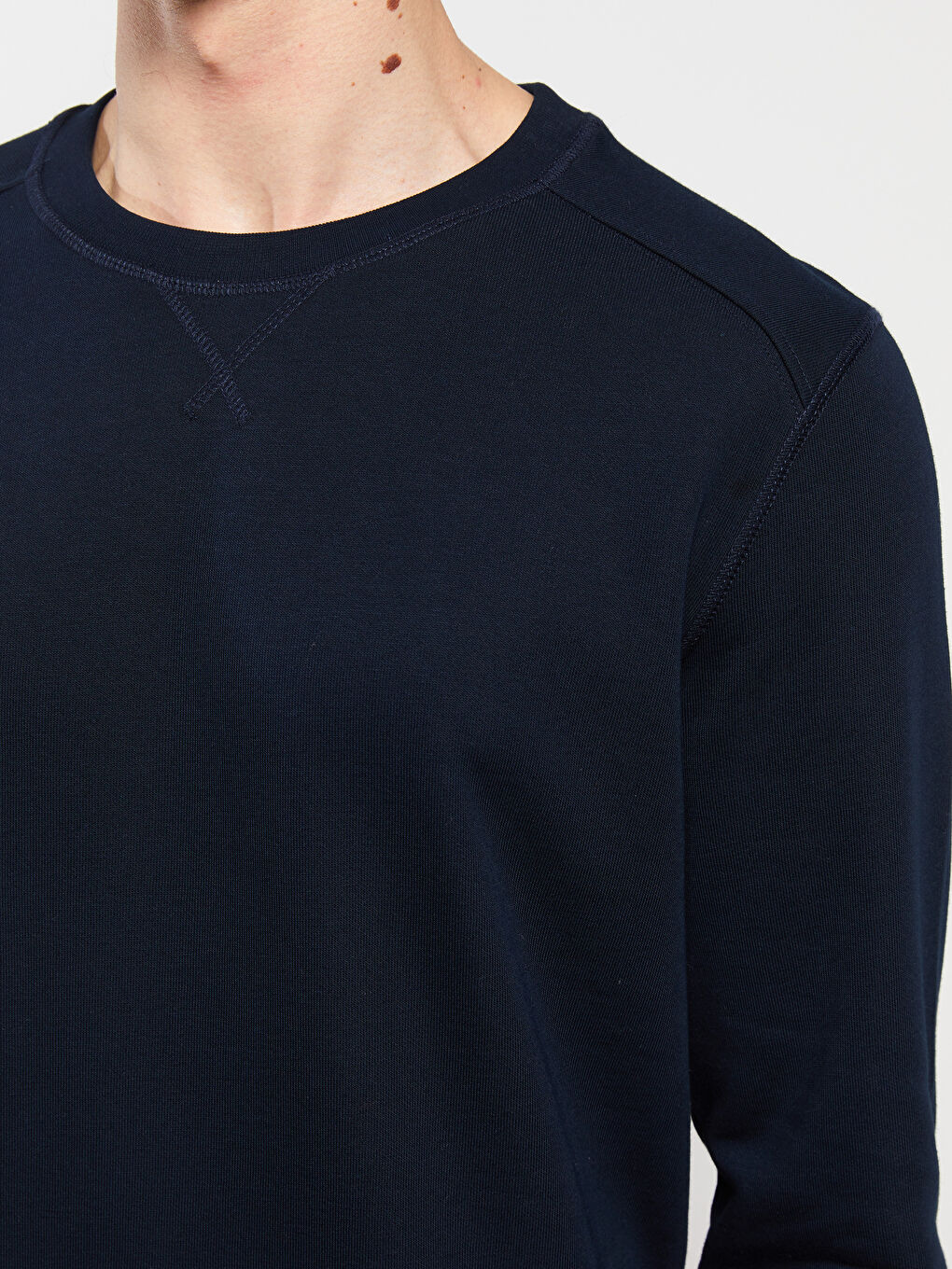 Crew Neck Long Sleeve Men's Sweatshirt-3