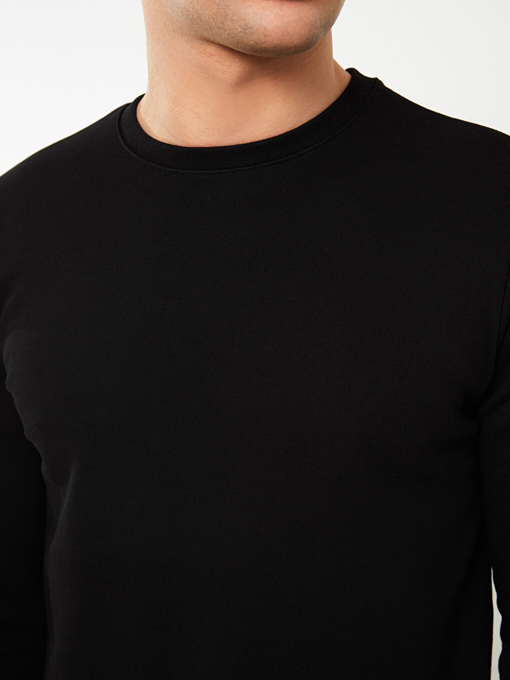 Crew Neck Long Sleeve Men's Sweatshirt-3