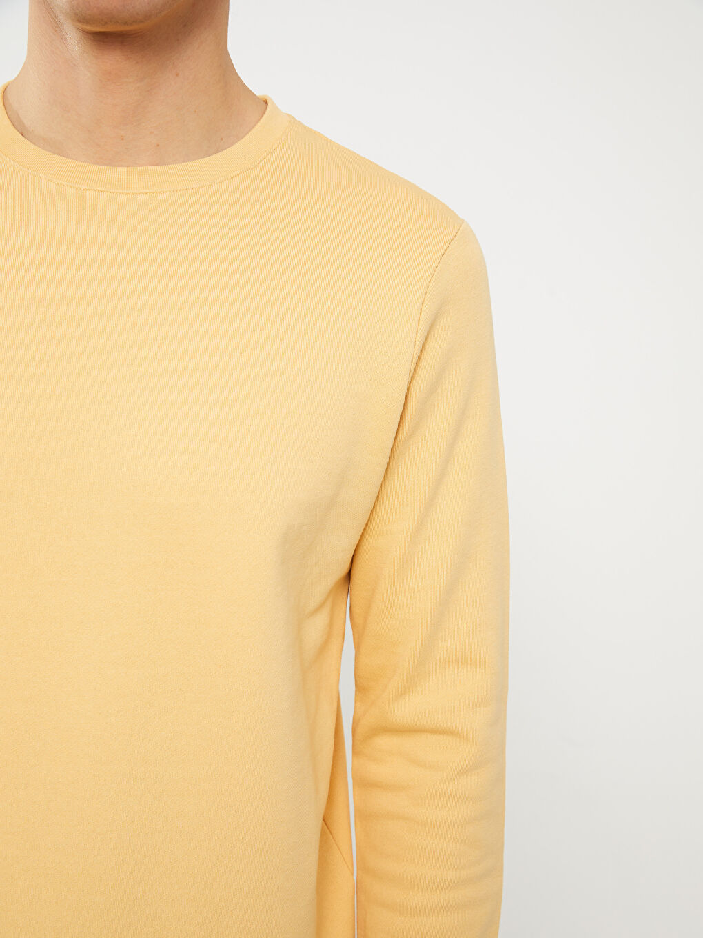 Crew Neck Long Sleeve Men's Sweatshirt-4