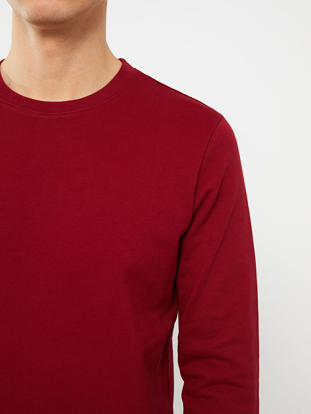 Sweat-shirt à Manches Longues pour Hommes avec Col Rond-7