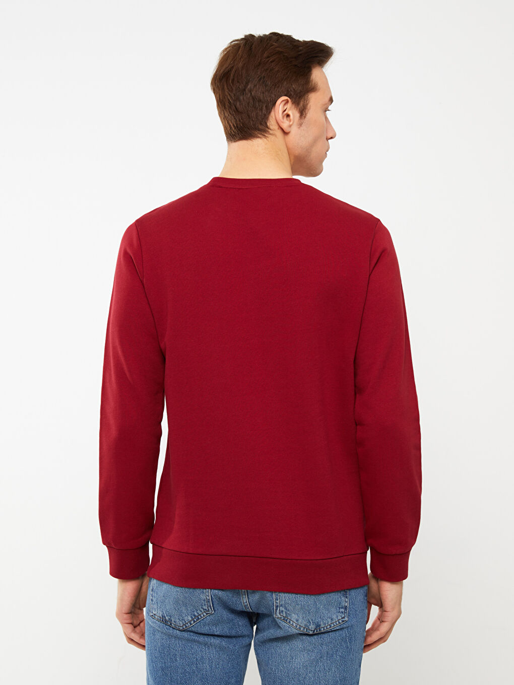 Sweat-shirt à Manches Longues pour Hommes avec Col Rond-9