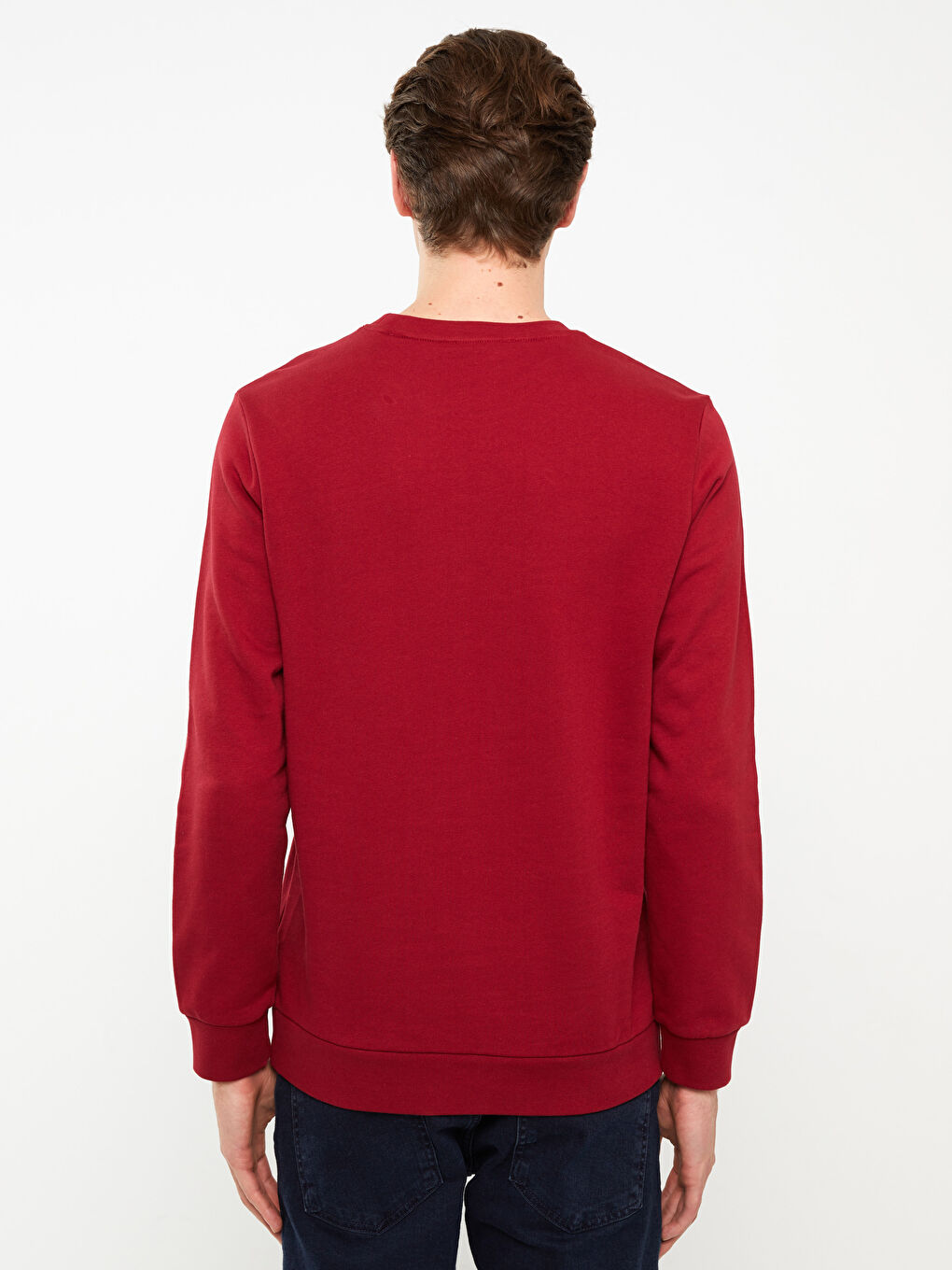 Sweat-shirt à Manches Longues pour Hommes avec Col Rond-8