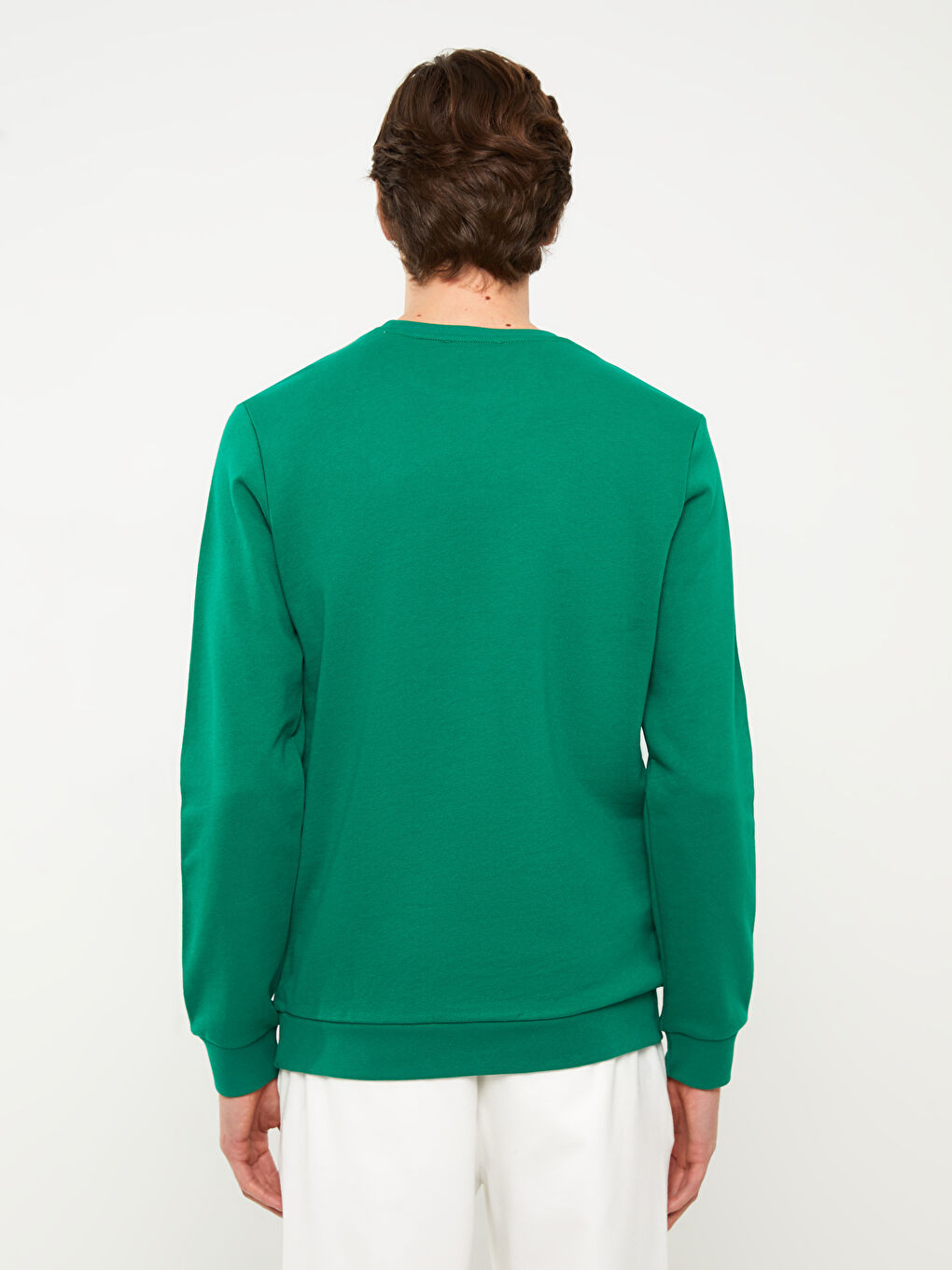 سويت شيرت كم طويل بياقة دائرية للرجال-4