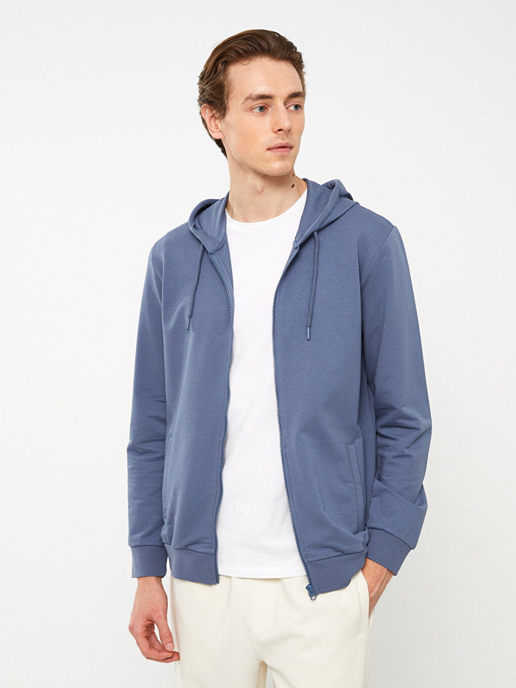 Cardigan De Sport À Manches Longues Et À Capuche Pour Hommes
