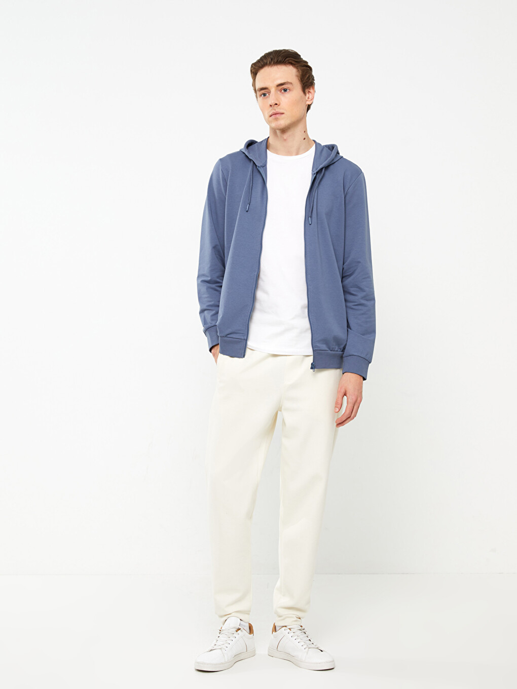 Cardigan De Sport À Manches Longues Et À Capuche Pour Hommes-2
