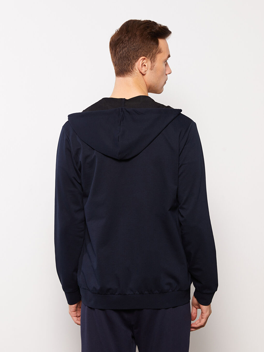 LCWAIKIKI Basic Hooded Long Sleeve Men's Sports Cardigan -S31064Z8-RFH