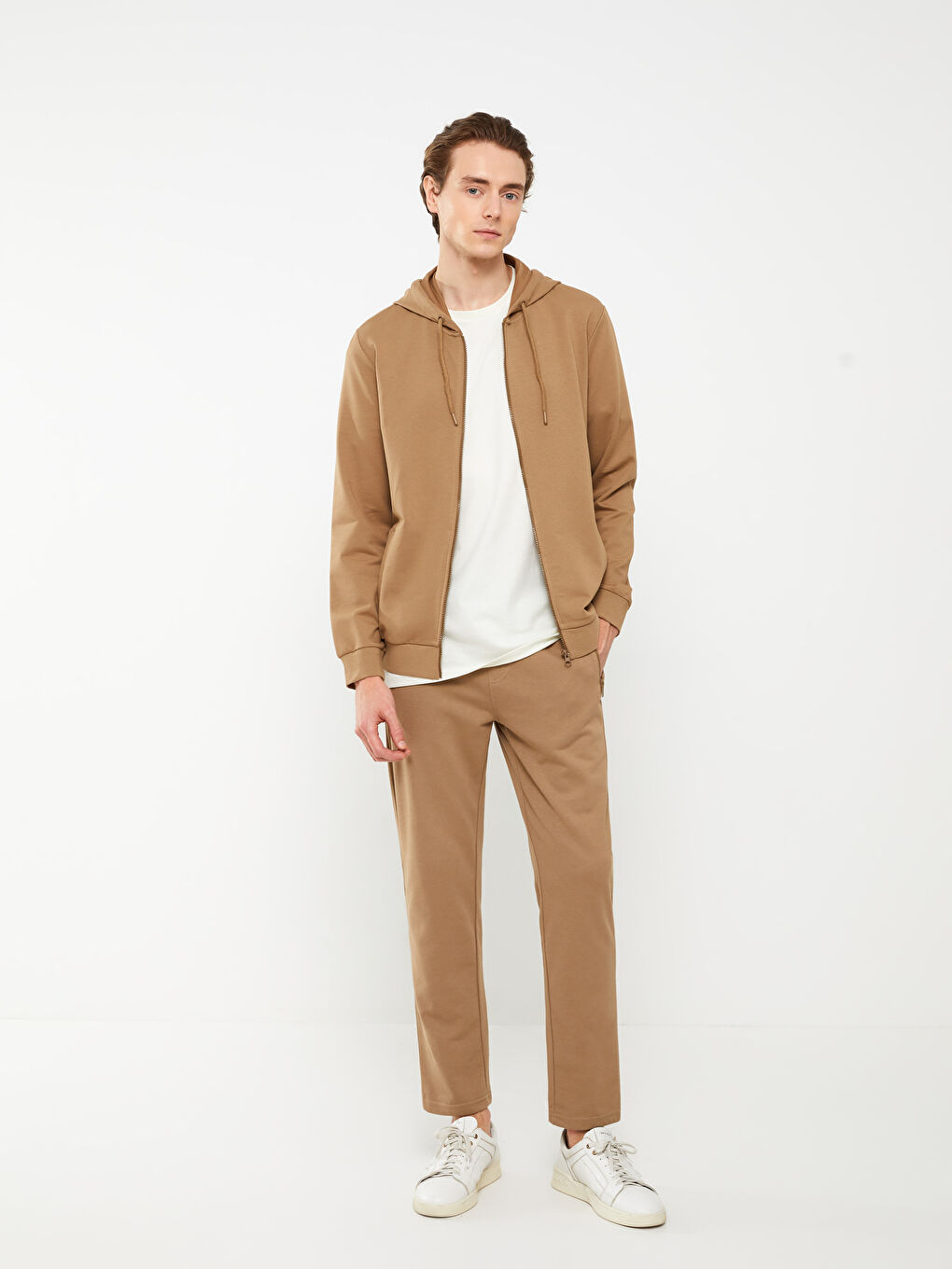 Hooded Long Sleeve Men's Sports Cardigan-2