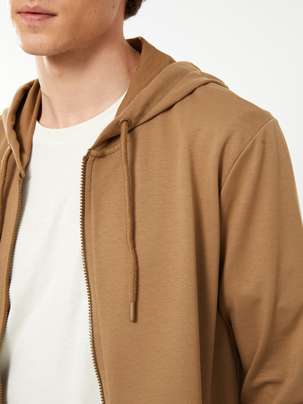 Hooded Long Sleeve Men's Sports Cardigan-3