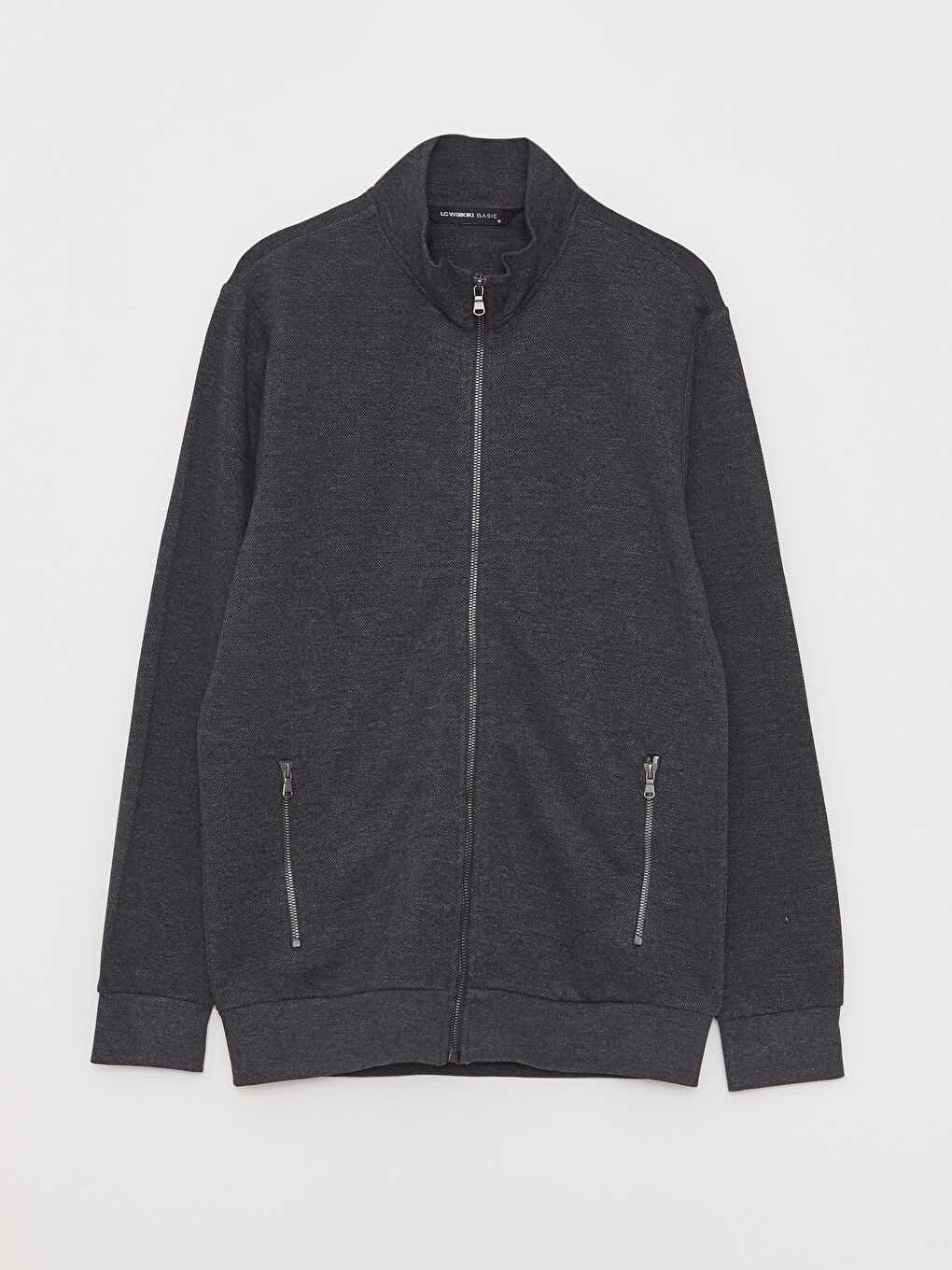 High Collar Long Sleeve Men's Sports Cardigan -S31065Z8-D5D