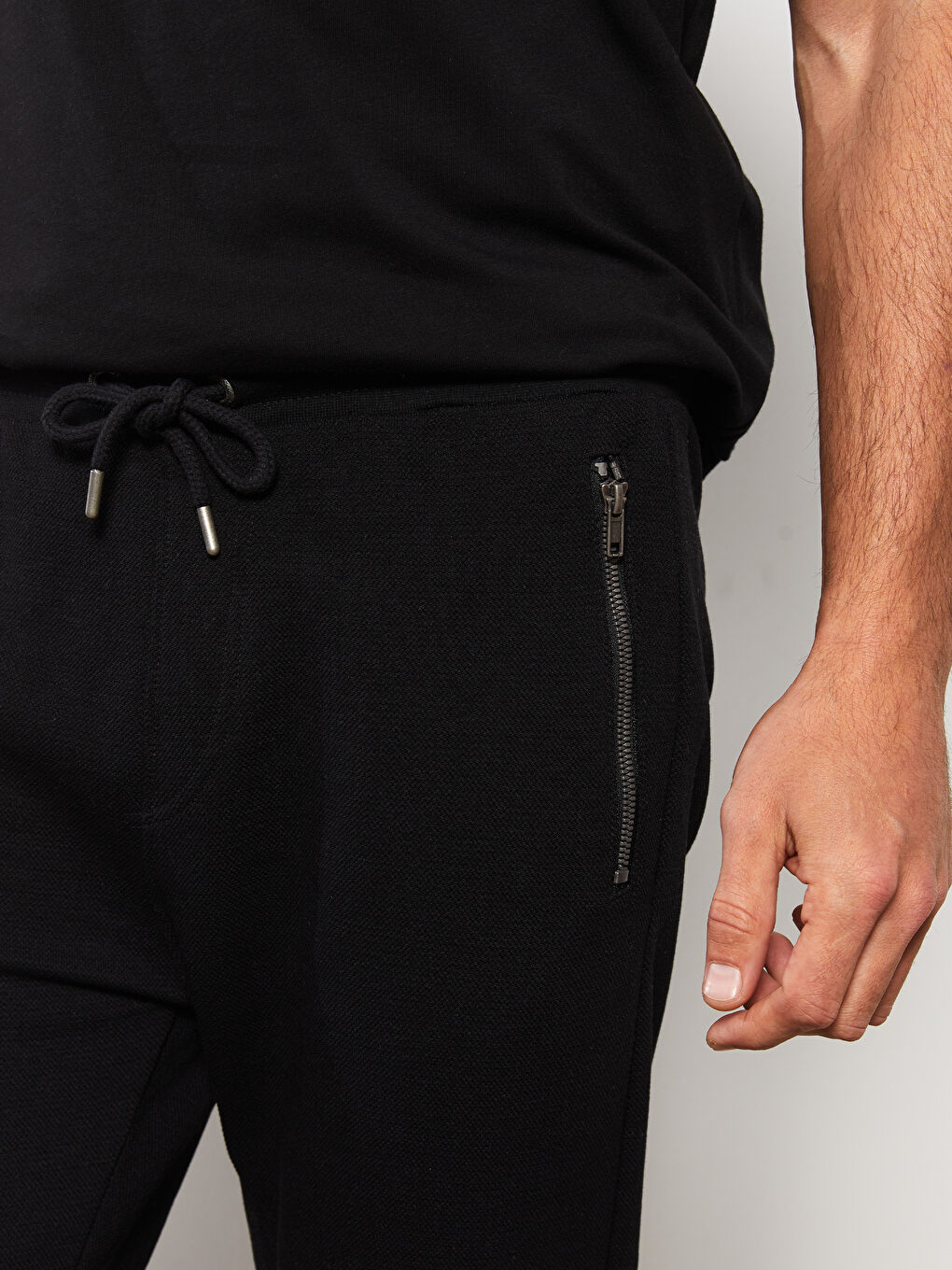 Pantalon de Survêtement Uni Piqué Pour Hommes-2