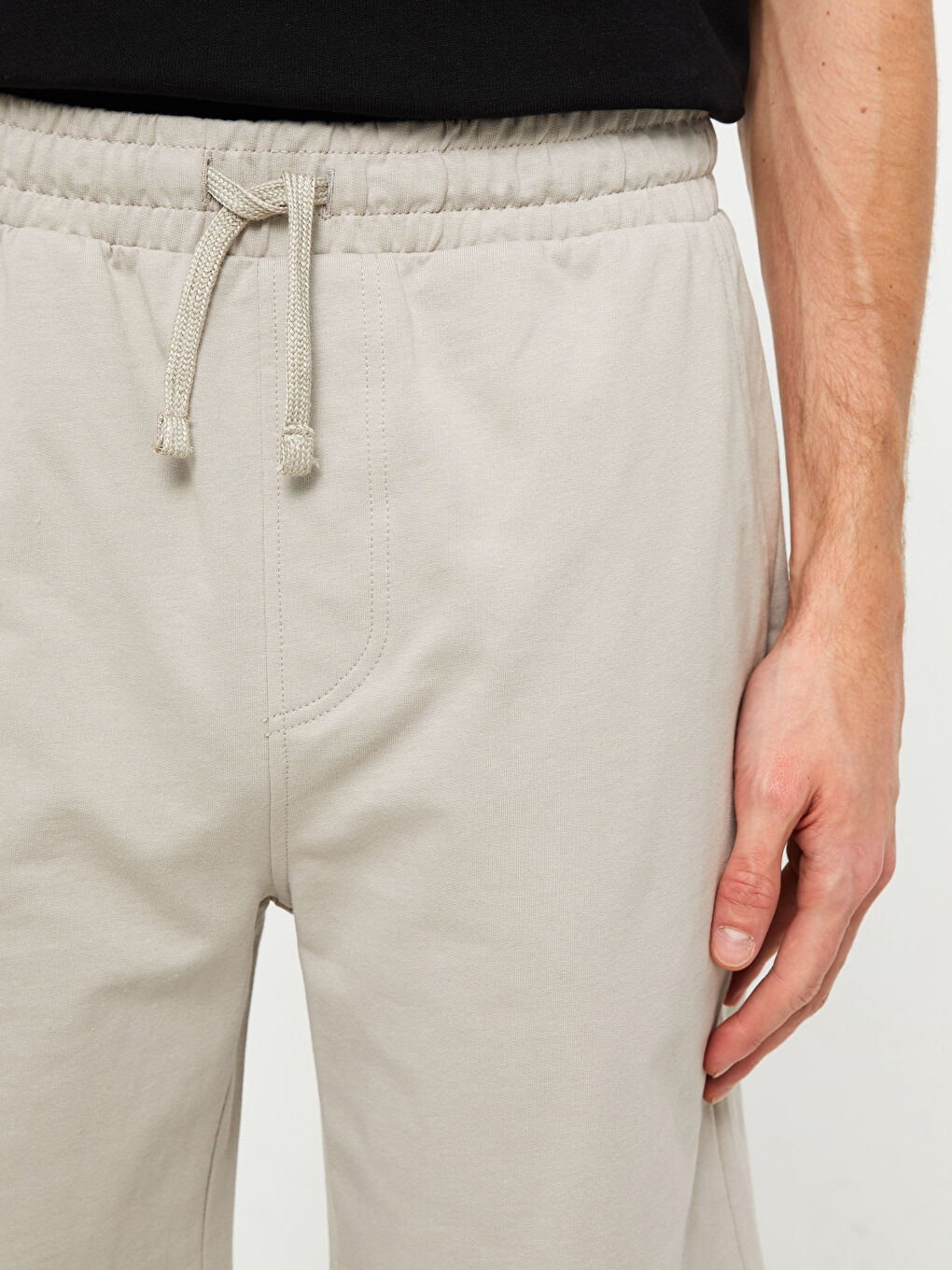 LCWAIKIKI Basic Slim Fit Knitted Men Shorts -S31085Z8-SNE