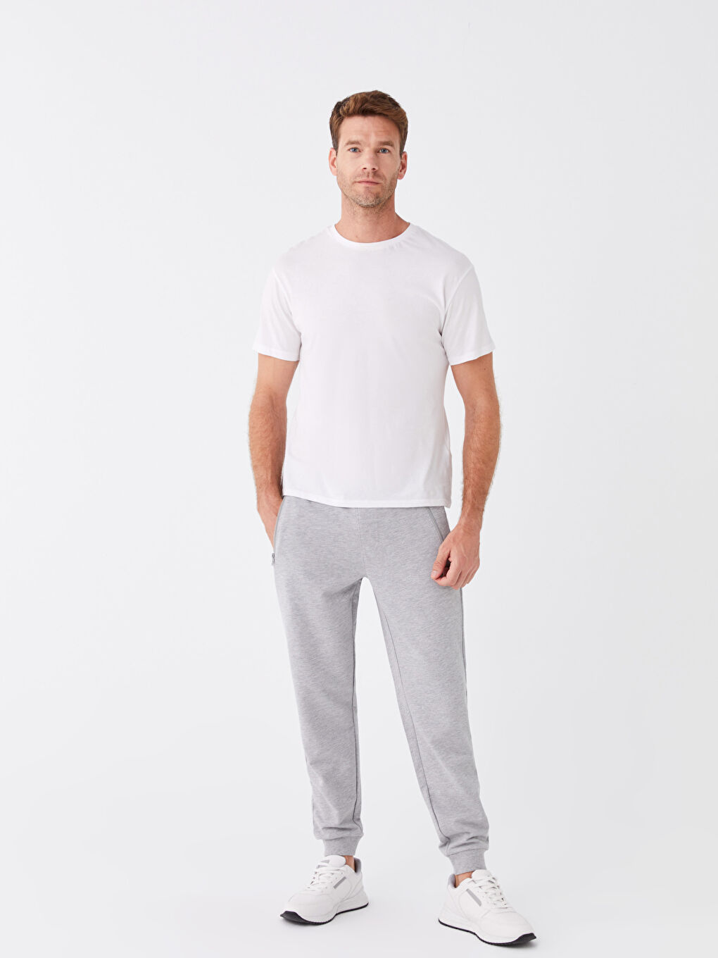 Gri Standart Kalıp Erkek Jogger Eşofman Altı