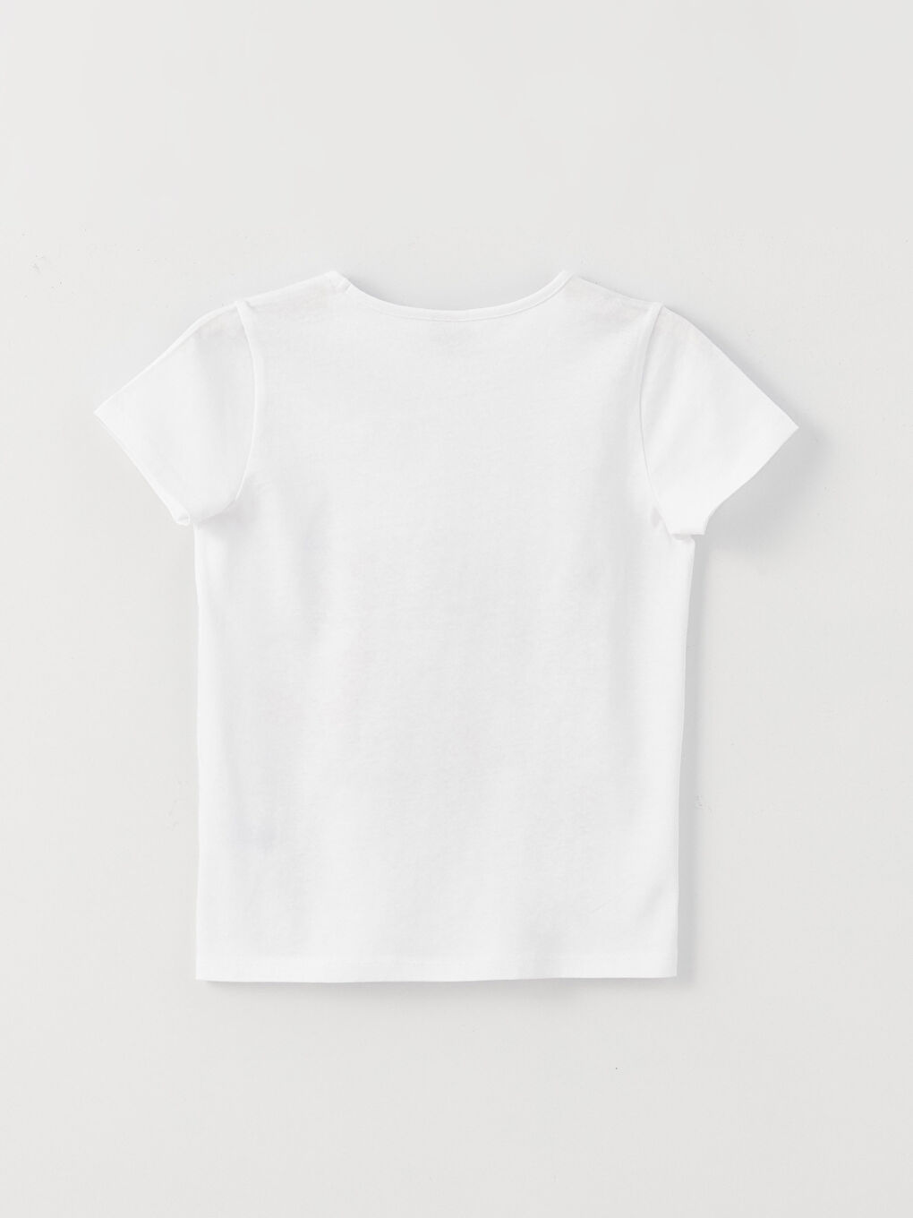 Crew Neck Printed Short Sleeve Girls' T-Shirt-1