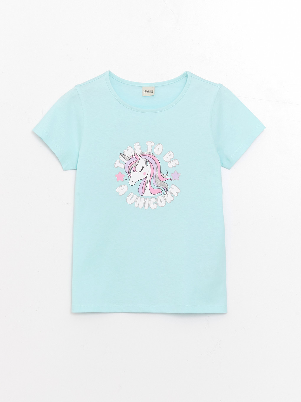 LCW Kids T-shirt Basique à Manches Courtes Et Col Rond Pour Filles Vert O 2440169 LCW Kids T-shirt Basique à Manches Courtes Et Col Rond Pour Filles Vert O 2440169