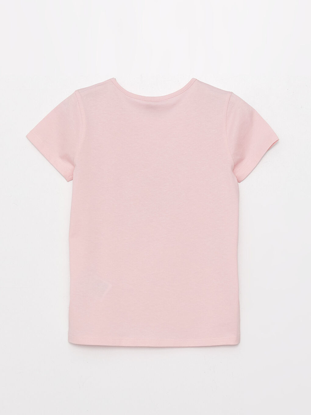 Crew Neck Printed Short Sleeve Girls' T-Shirt-1