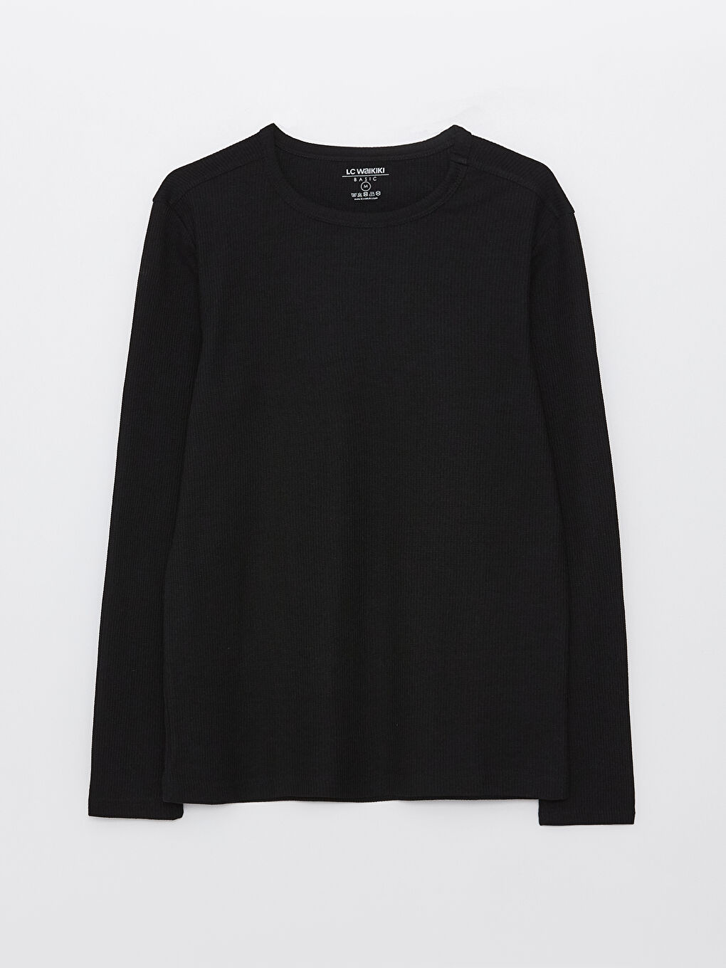 Crew Neck Long Sleeve Men's T-Shirt-5