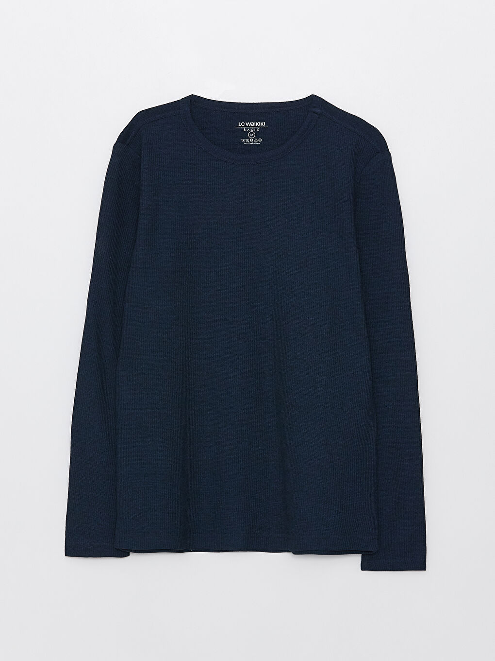 تيشيرت كم طويل بياقة دائرية للرجال-5