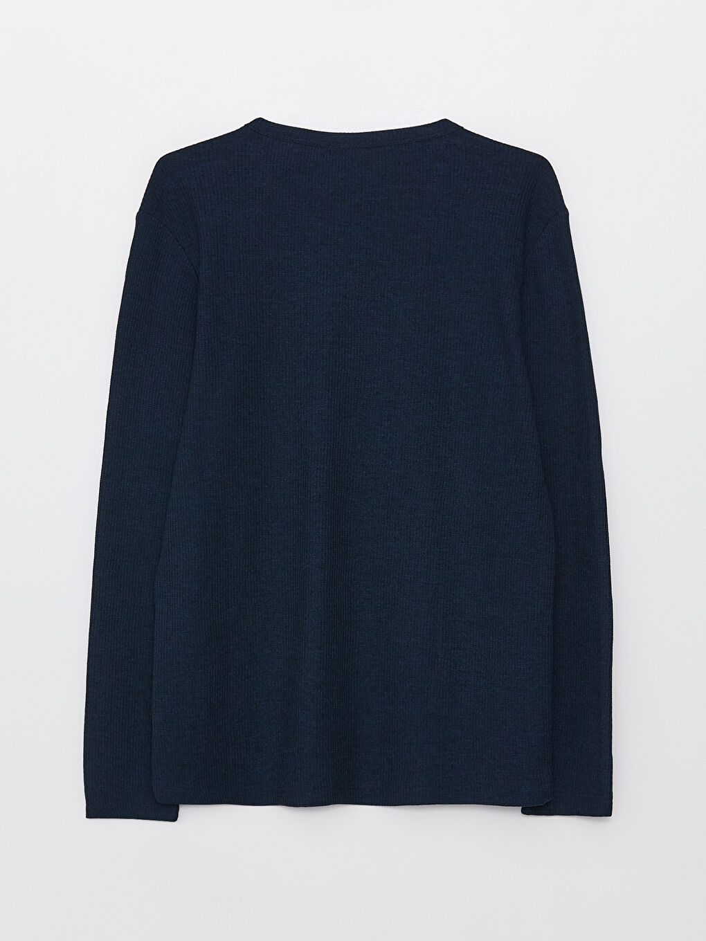 تيشيرت كم طويل بياقة دائرية للرجال-6