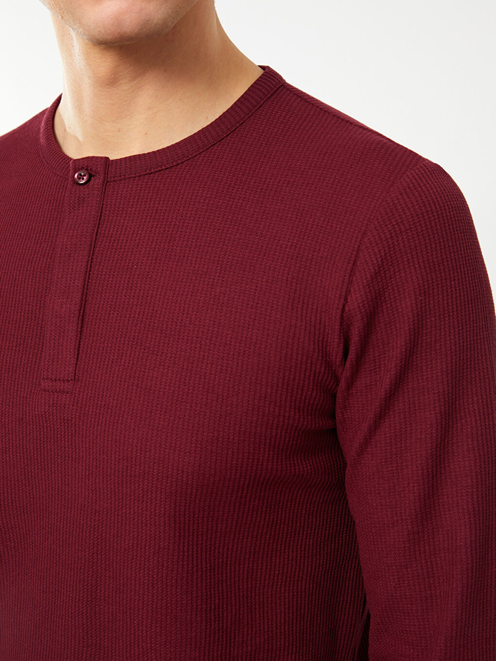 تيشيرت كم طويل بياقة دائرية للرجال-3