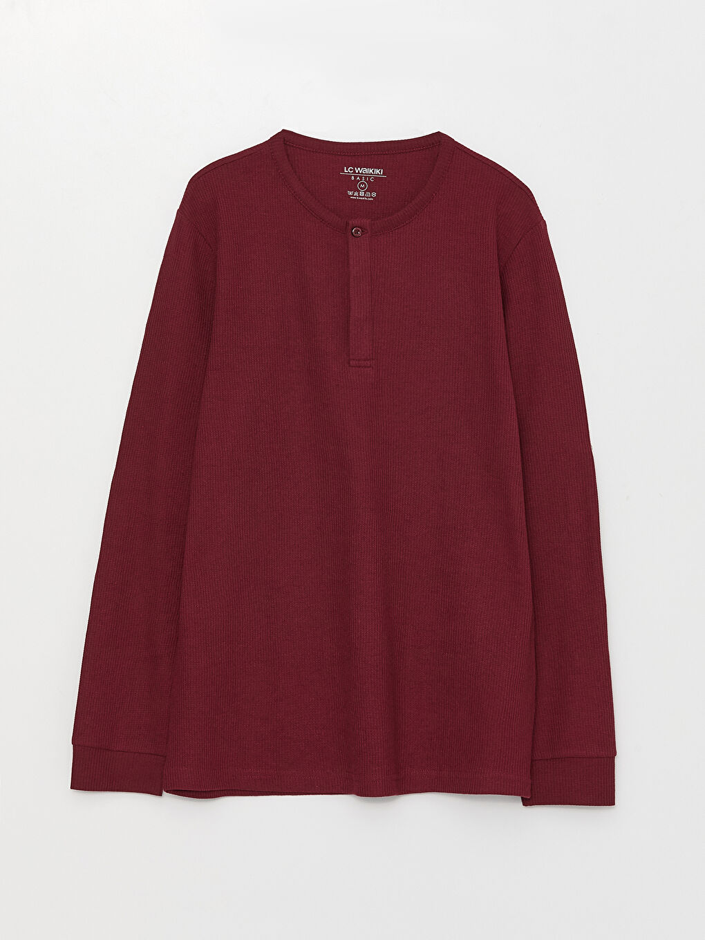 تيشيرت كم طويل بياقة دائرية للرجال-5