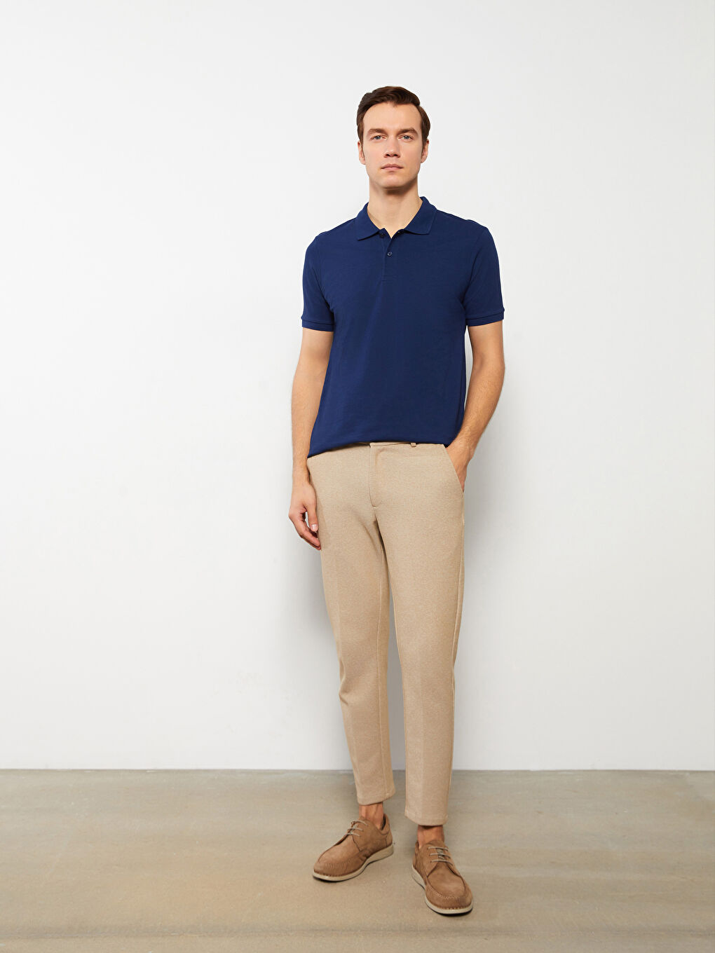 პოლო კისრის მოკლე სახელოიანი პიკე მამაკაცის მაისური-2