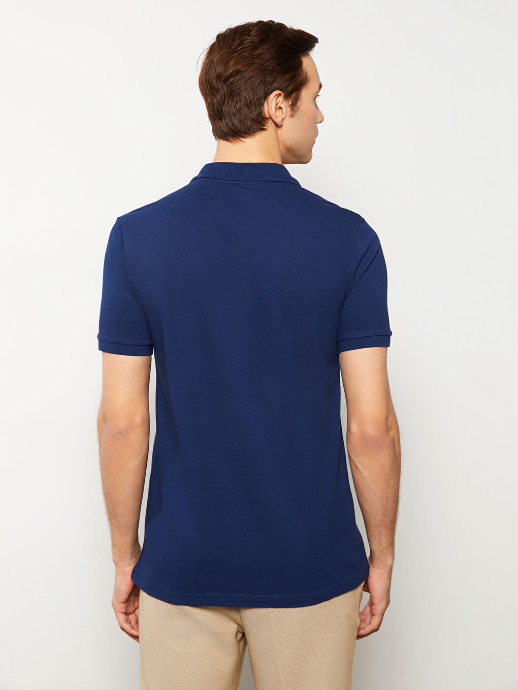 პოლო კისრის მოკლე სახელოიანი პიკე მამაკაცის მაისური-4