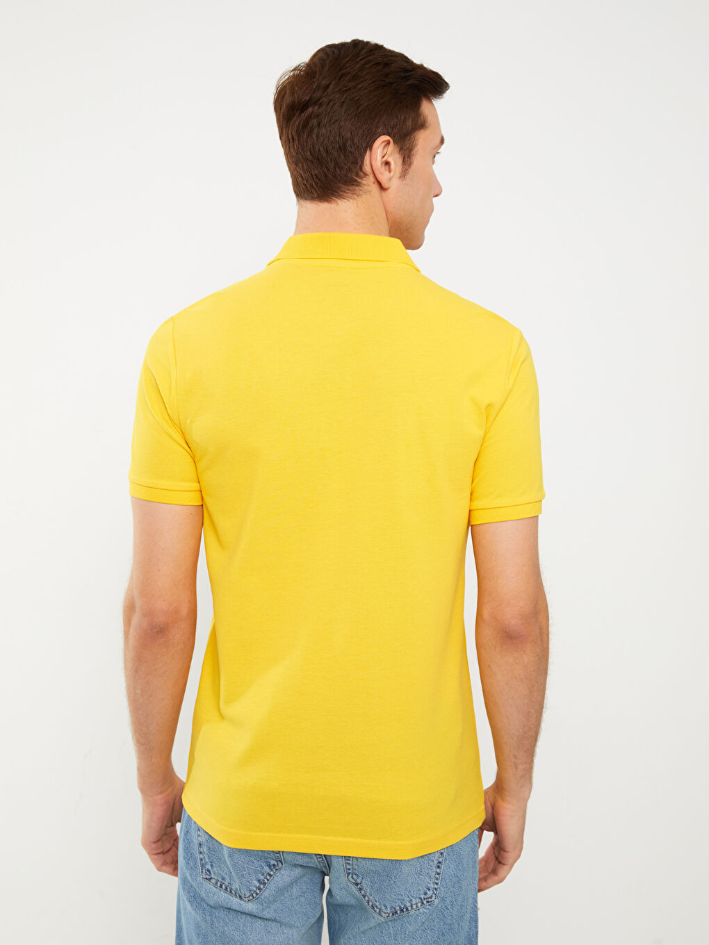 Polo Neck Short Sleeve Pique Men's T-Shirt -S31142Z8-S1G