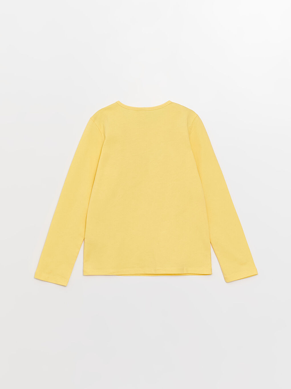 Футболка с круглым вырезом, с принтом, с длинным рукавом, для девочек-1