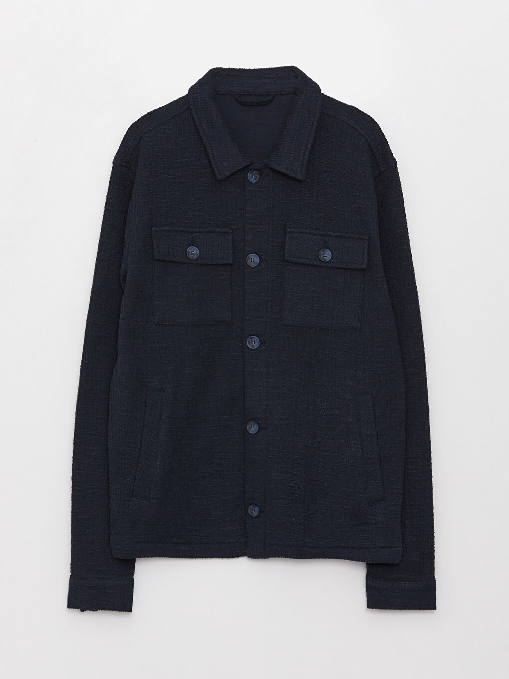 Slim Fit Collared Neck Men's Coat-5