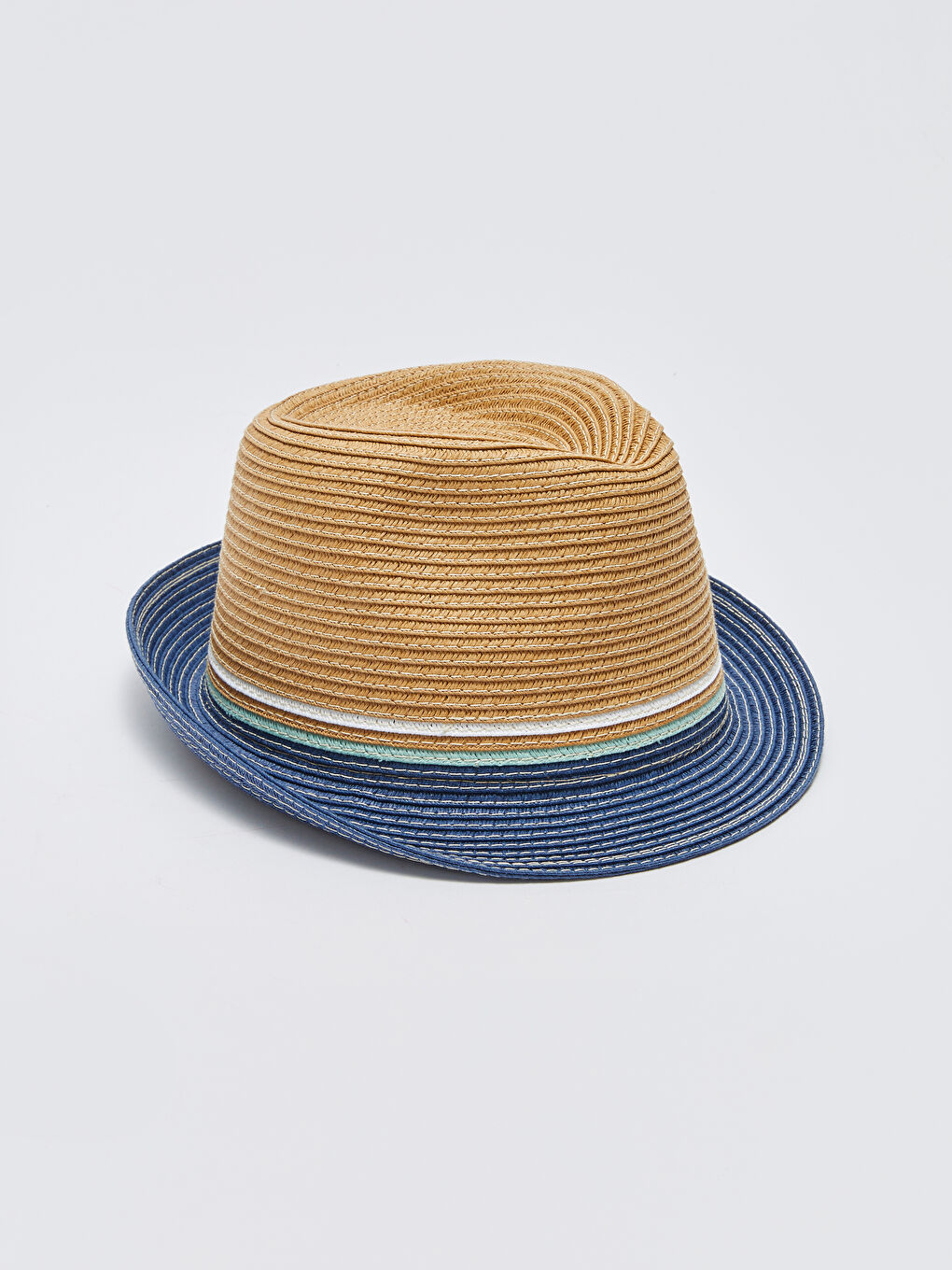 LCW baby Stripe Detailed Baby Boy Straw Hat -S31152Z1-G7K