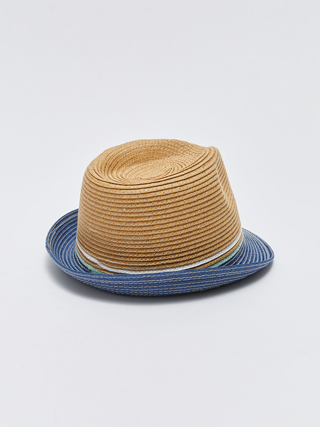 LCW baby Stripe Detailed Baby Boy Straw Hat -S31152Z1-G7K