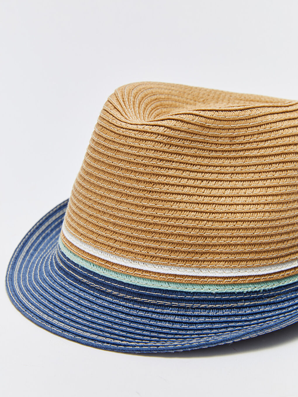 LCW baby Stripe Detailed Baby Boy Straw Hat -S31152Z1-G7K