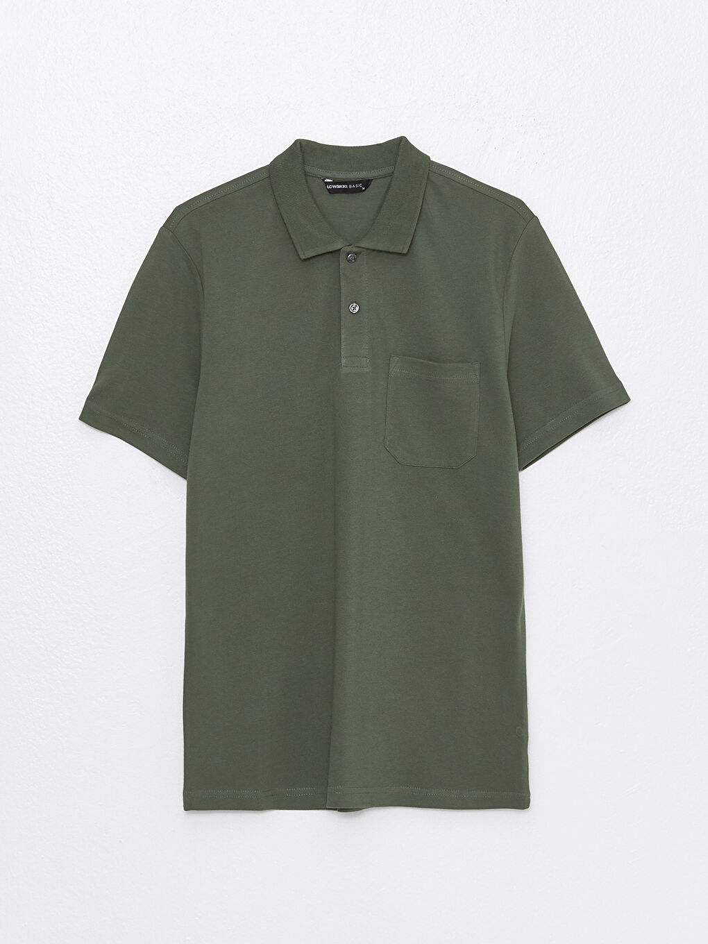 تي شيرت بياقة بولو كم قصير بيكيه للرجال-5