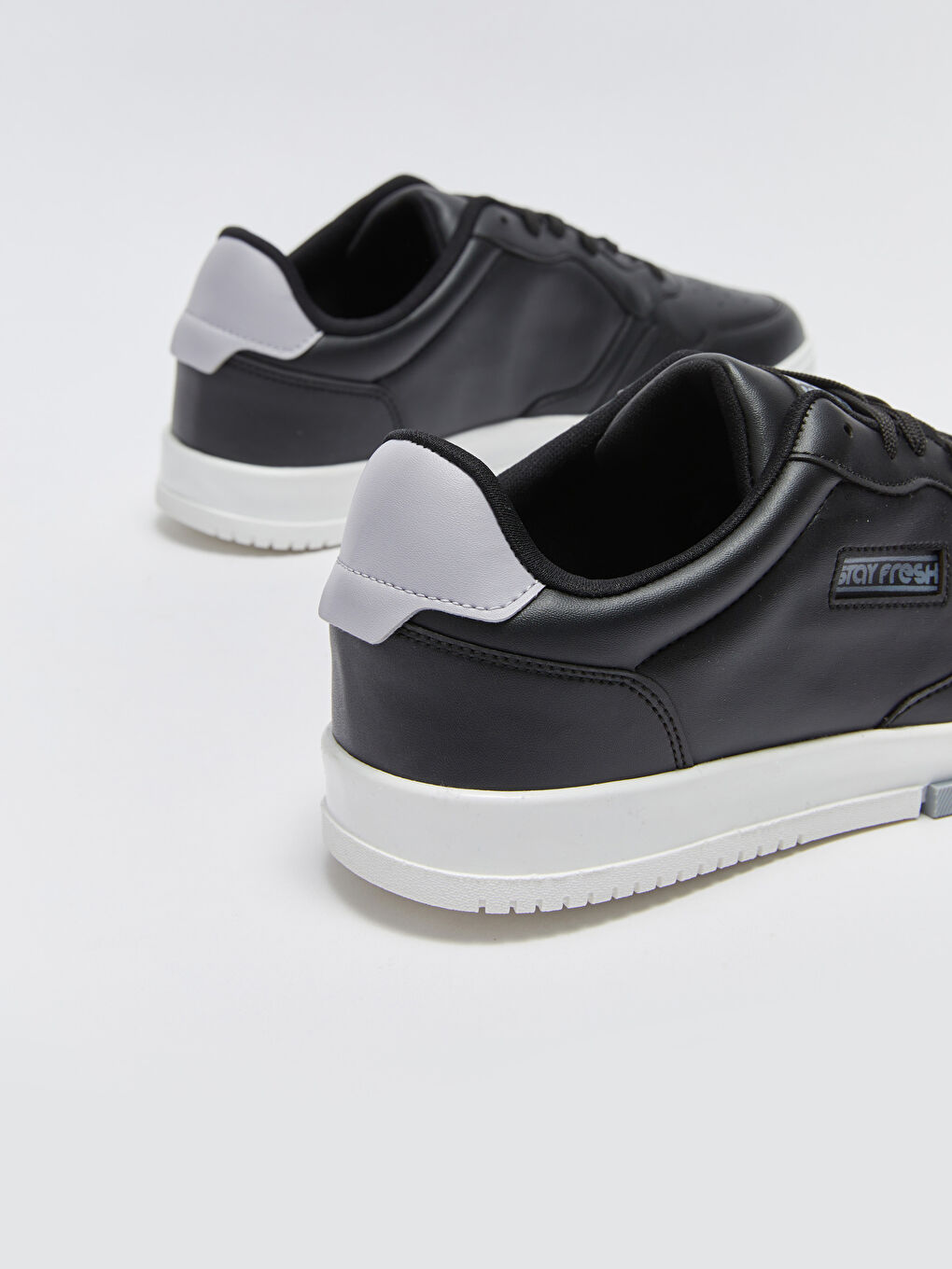 Siyah Bağcıklı Erkek Spor Ayakkabı-4