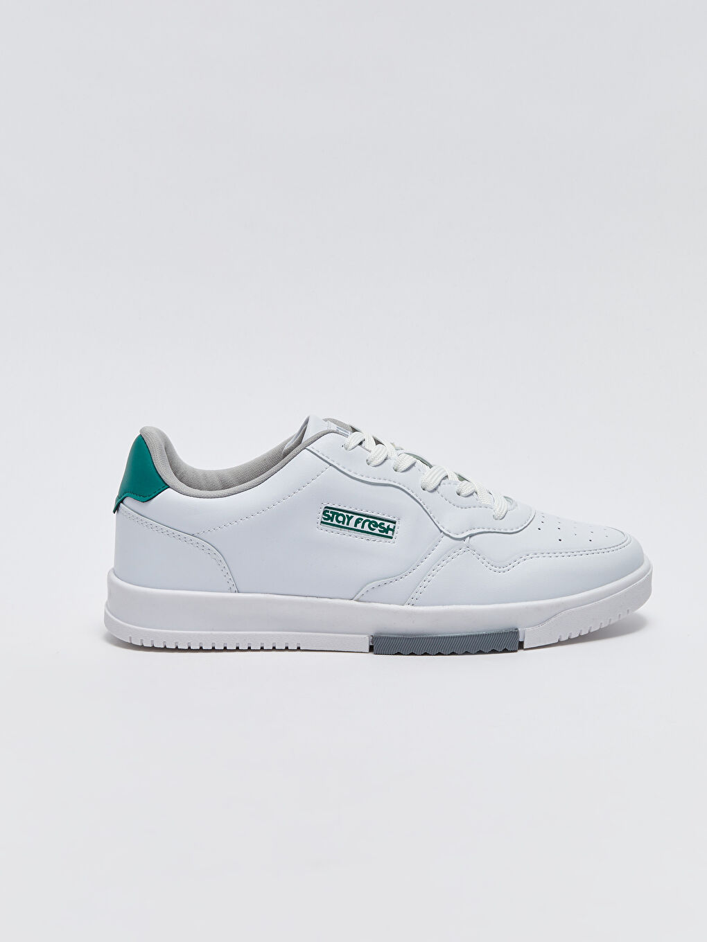 Beyaz Bağcıklı Erkek Spor Ayakkabı-1